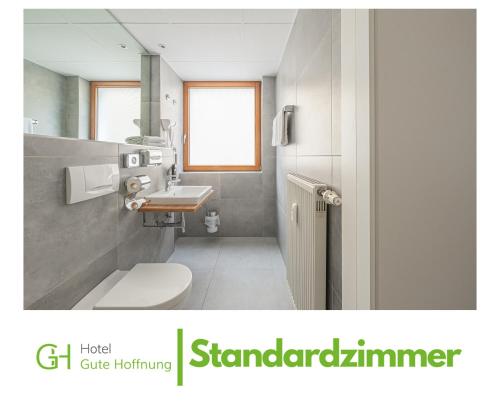 Koupelna v ubytování Hotel Gute Hoffnung Pforzheim