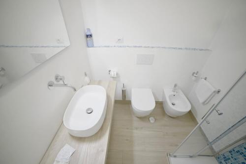 Koupelna v ubytování Casa Acquachiara - a due passi dalla spiaggia