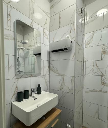 Apartments Oschatzにあるバスルーム