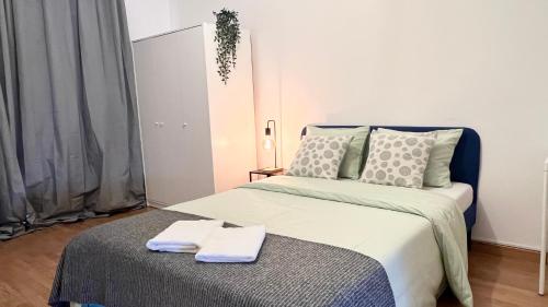 Ένα ή περισσότερα κρεβάτια σε δωμάτιο στο Quarto duplo superior