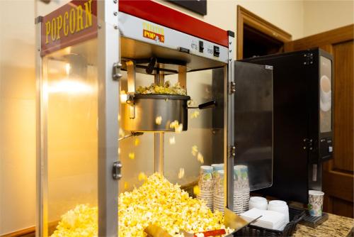 a food machine with food inside of it at Montaneros in Vail in Vail