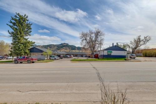 an empty parking lot in a small town at 2 Mi to Black Hills Natl Forest Convenient Pad! in Spearfish