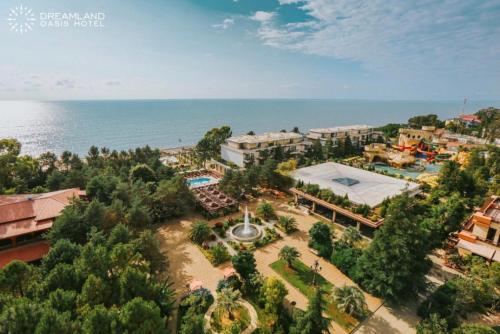 an aerial view of a resort next to the ocean at Dream Land Oasis 14-704 apartment in Chakvi
