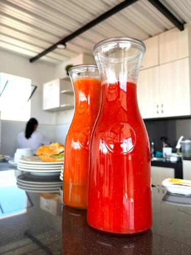 Hostal Bryanにあるキッチンまたは簡易キッチン