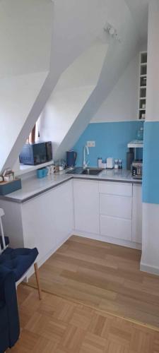 Dapur atau dapur kecil di Apartament Mikołajki SWAN
