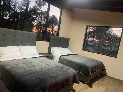 Una cama o camas en una habitación de The best stay in the middle of the forest