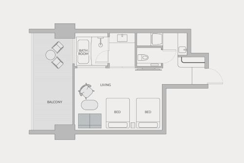 a floor plan of a house at edit x seven FUJI GOTEMBA in Gotemba
