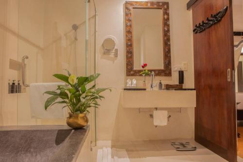 Ένα μπάνιο στο La Rose Suites