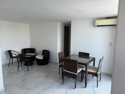 Un lugar para sentarse en Hermoso apartamento en condominio Caribe campestre