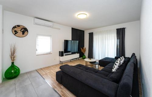 Μια τηλεόραση ή/και κέντρο ψυχαγωγίας στο Lovely Apartment In Skabrnja
