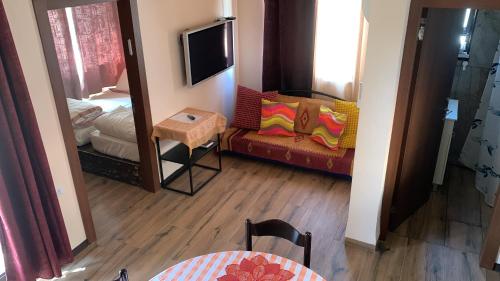 Postel nebo postele na pokoji v ubytování Emanuela Chalets