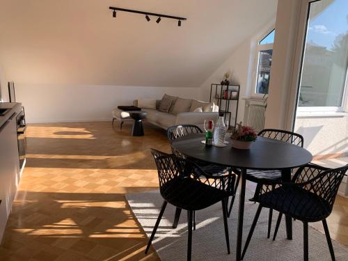 Ruang duduk di Apartment im Herrenfeld