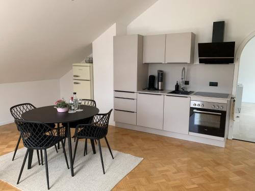Dapur atau dapur kecil di Apartment im Herrenfeld