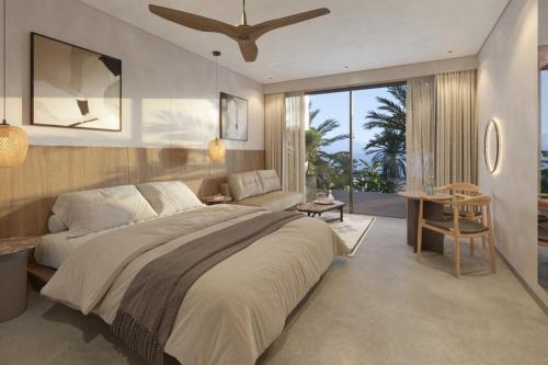 Katil atau katil-katil dalam bilik di Isla Brown 42 Eilat