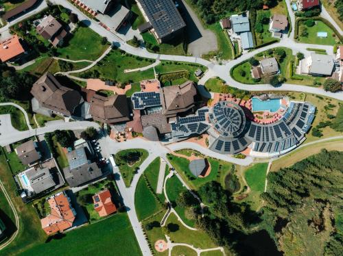 an overhead view of a city with houses and roads at Vivea Gesundheitshotel Bad Häring in Bad Häring