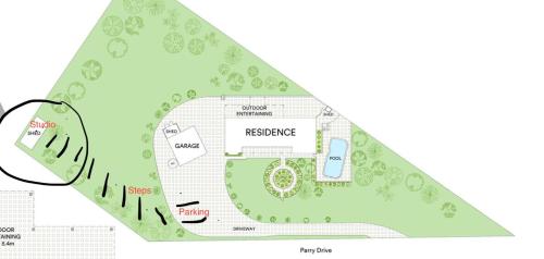 Plano de Painters Studio , Home On the Hill