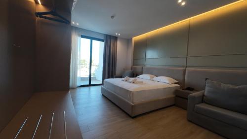 Ένα ή περισσότερα κρεβάτια σε δωμάτιο στο Hotel Boutique Onix