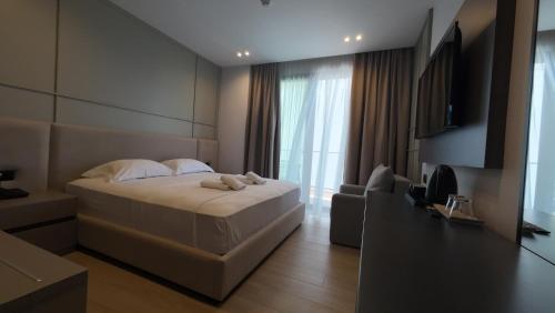 Μια τηλεόραση ή/και κέντρο ψυχαγωγίας στο Hotel Boutique Onix