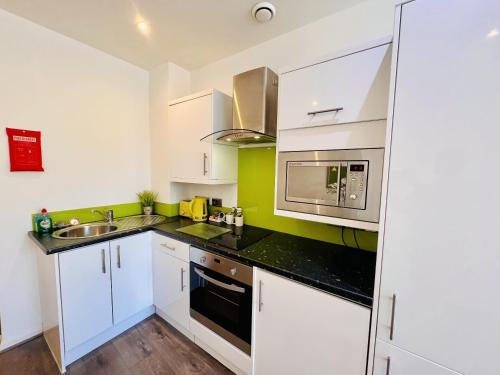 Kuchyň nebo kuchyňský kout v ubytování Fox House Studios, Aparthotel