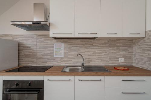 Kuchyň nebo kuchyňský kout v ubytování Residence Li Menduli