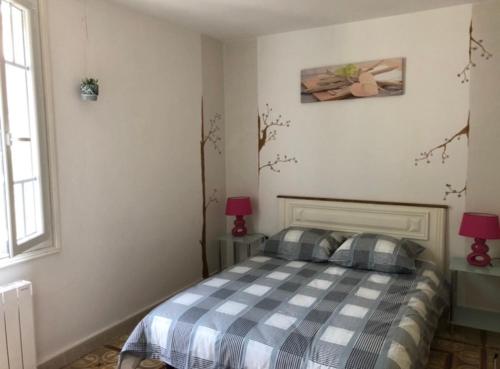 Postel nebo postele na pokoji v ubytování Entre montagne et mer