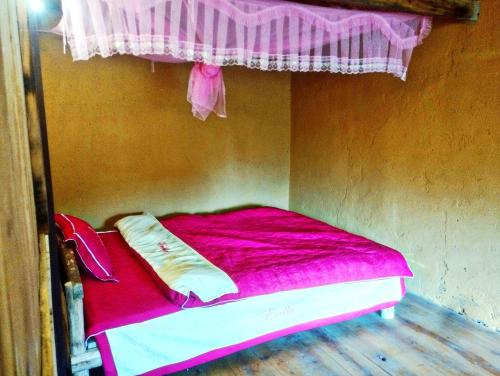 Postel nebo postele na pokoji v ubytování Huy mán homestay