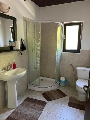 Et badeværelse på Pensiunea Roxana