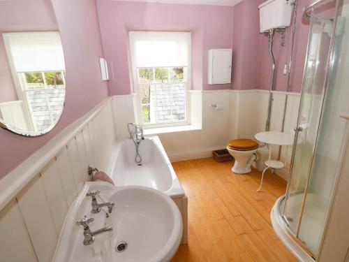 Koupelna v ubytování Ty Clyd