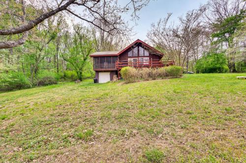 Zahrada ubytování 11 Mi to Massanutten Shenandoah River Chalet
