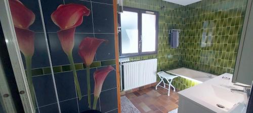 Bilik mandi di Chalet Les Aubarettes