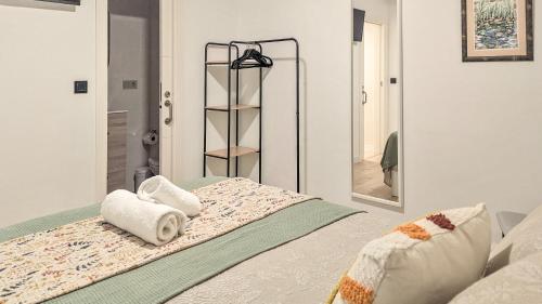 Ένα ή περισσότερα κρεβάτια σε δωμάτιο στο Luxury apartment in Pontevedra