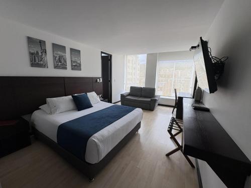 TV a/nebo společenská místnost v ubytování Hotel H53