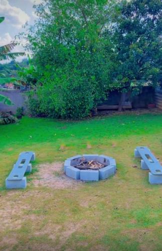 Taman di luar Chácara Roteiro do Vinho com Wi-Fi