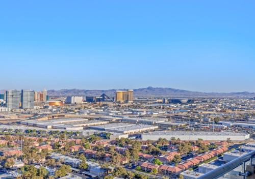 an aerial view of a city with buildings at Palms Place Condo Hotel & Casino in Las Vegas