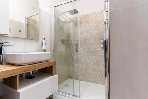Bilik mandi di B&B La Villetta sul Mare