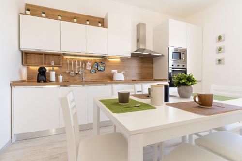 Dapur atau dapur kecil di B&B La Villetta sul Mare