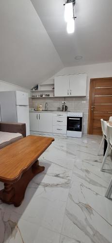 Kuchyň nebo kuchyňský kout v ubytování Apartments Stari Jasen Uvac