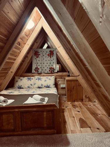 Krevet ili kreveti u jedinici u okviru objekta Durmitor Hideaway