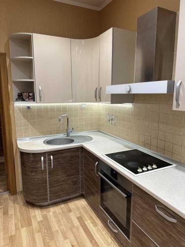 Køkken eller tekøkken på Figaro Apartmanok