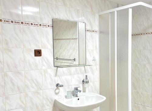 Koupelna v ubytování Hotel Labe