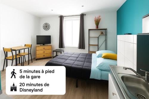 Appartement Cerf1-Centre ville Meaux-Gare-Disney