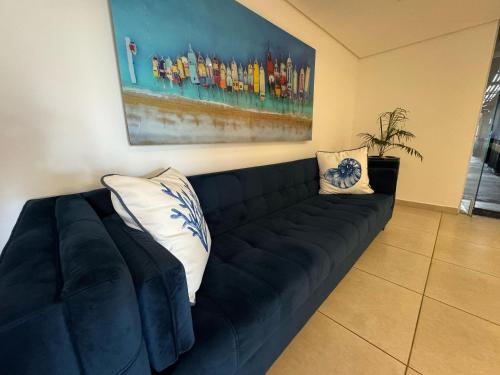Χώρος καθιστικού στο Apartamento Aconchego Araxá