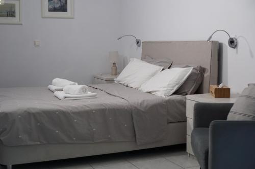 Кровать или кровати в номере Casa Ikigai Peaceful Kos Stay
