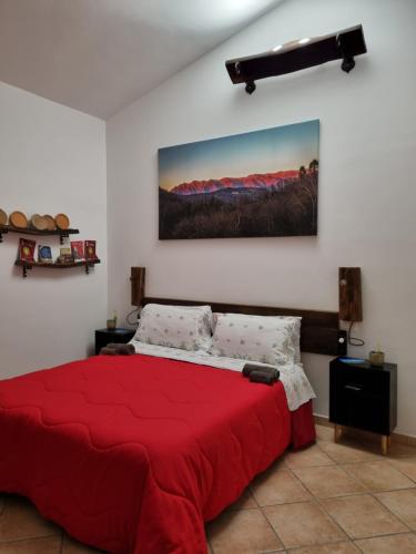 Una cama o camas en una habitación de "Rosa di sera" - Relax in Toscana con Spa privata