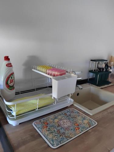 Ein Sitzbereich in der Unterkunft Apartmán Kristian