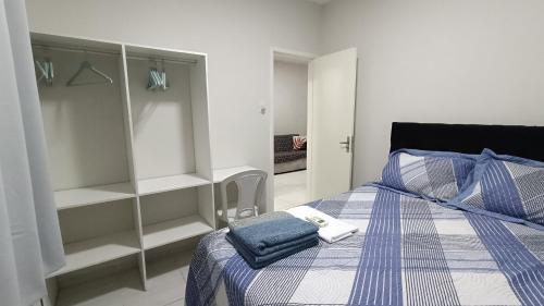 Postel nebo postele na pokoji v ubytování Apto reformado com tudo novo