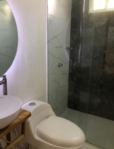Ένα μπάνιο στο Hotel Punta Piedra