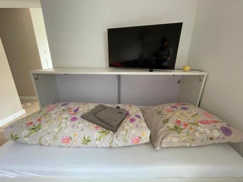 Katil atau katil-katil dalam bilik di Appartement mit 2 Schlafzimmern und Terrasse