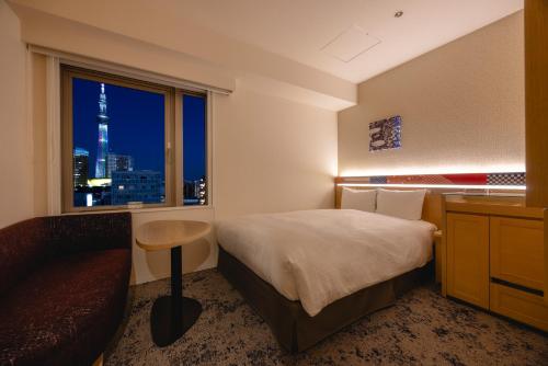 Katil atau katil-katil dalam bilik di Hotel Gracery Asakusa