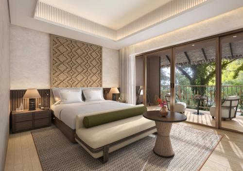 Postel nebo postele na pokoji v ubytování El Nido Resorts Lagen Island - Newly Renovated